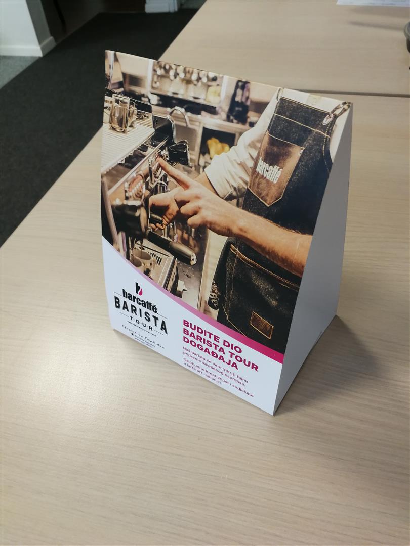 Barista stolni šator eurotisak