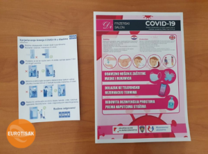 Di salon covid-19 naljepnice