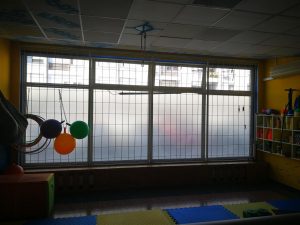 Pjeskarena folija oslikavanje prostora - Jastreb taekwondo