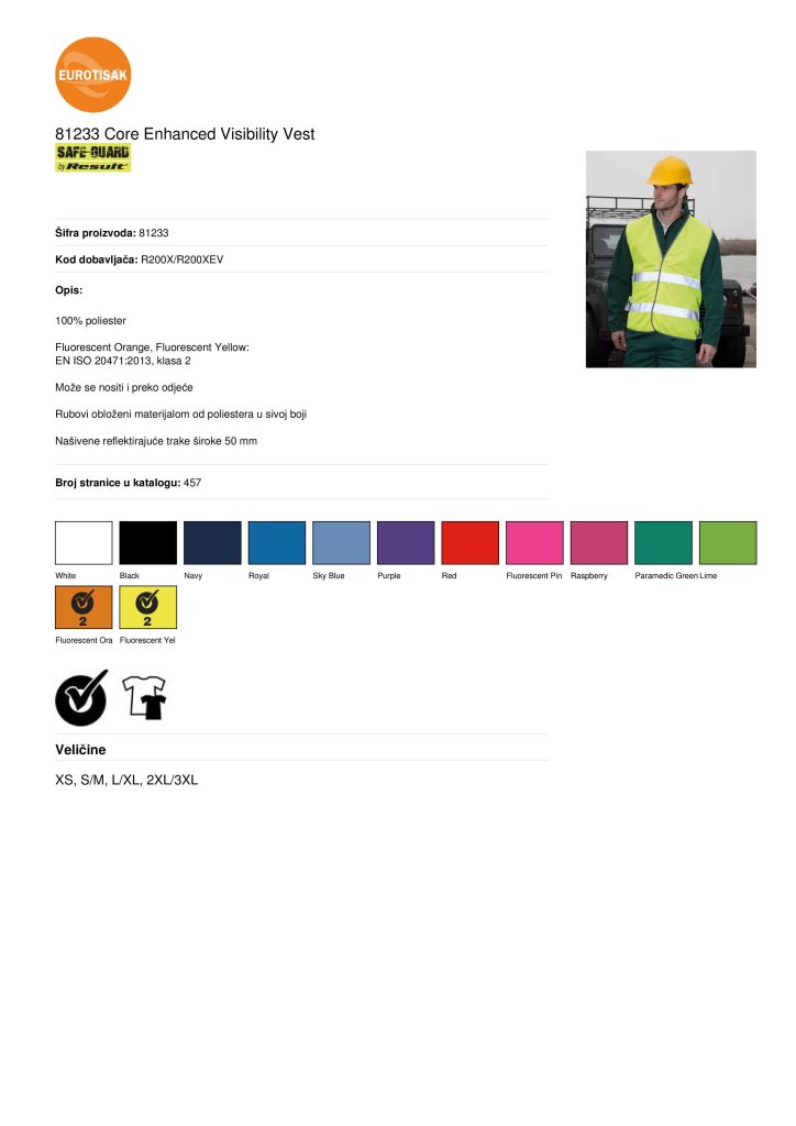 REFLEKTIRAJUĆI, SIGURNOSNI PRSLUK - Core_Enhanced_Visibility_Vest