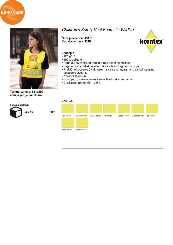 REFLEKTIRAJUĆI SIGURNOSNI PRSLUK - Children's_Safety_Vest_Funtastic_Wildlife