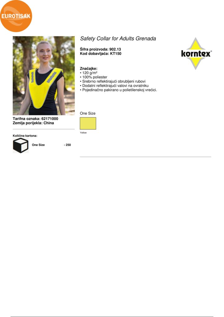 REFLEKTIRAJUĆI SIGURNOSNI PRSLUK - Safety_Collar_for_Adults_Grenada