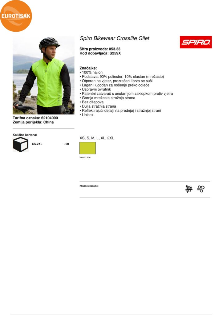 REFLEKTIRAJUĆI SIGURNOSNI PRSLUK - Spiro_Bikewear_Crosslite_Gilet